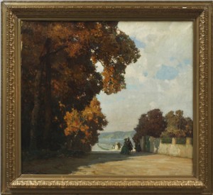 Strandpromenad by Hermann GÖHLER - auction artwork with signature