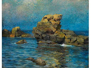 Grosse Felsen Im Südlichen Küstengewässer (capri?) by René Van De SANDE