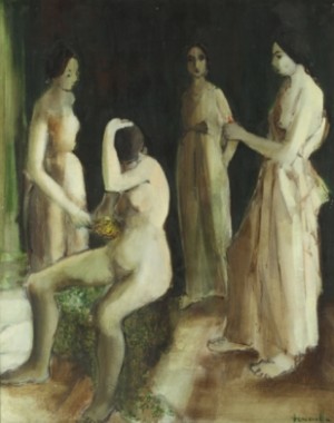 Femmes à La Toilette by TROUSSELLE - auction artwork with signature