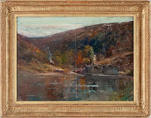 á La Roche Du Berger Pres Villeret Loire by Émile NOIROT - auction artwork with signature