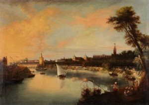 Escena De Sevilla (a View Of Seville) by Manuel BARRON