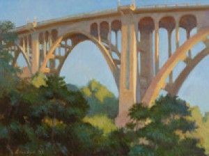 Colorado Street Bridge by Arthur Bjorn EGELI - auction artwork with signature