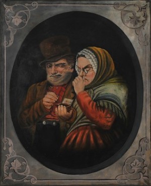 The Snuff Takers by Henry CHURCH - auction artwork with signature