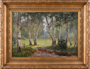 Forest Stream by Alexandr SHIBANOV - auction artwork with signature
