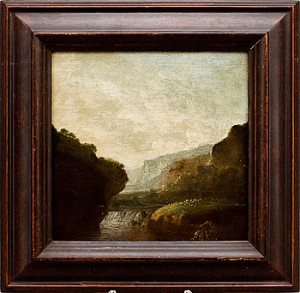 Höglänt Landskap Med Vattenfall by Richard WILSON
