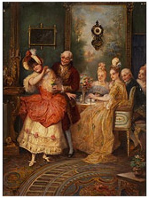 Der Verliebte Alte Kavalier by Ignaz STOLZ - auction artwork with signature
