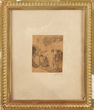 Slavmarknad by Adolphe Léon WILLETTE - auction artwork with signature
