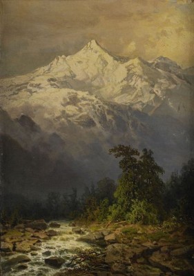 Bergsmassiv I Kaukasien by Ilya Nikolaievich ZANKOVSKY - auction artwork with signature