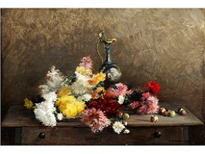 Blumenstilleben by Victor Marie ROUSSIN - auction artwork with signature