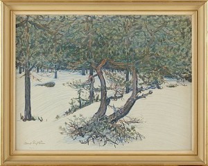 Landskapsmotiv Med Träd by Albert ENGSTRÖM