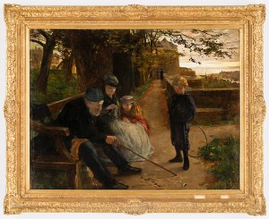 Familj I Park by Lionel Percy SMYTHE - auction artwork with signature
