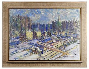 Timmermän by Martins KRUMINS - auction artwork with signature