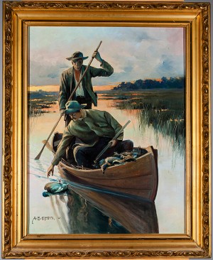 Män I Båt by Axel CHORIN - auction artwork with signature