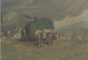 Haying by Albert MEINDL - auction artwork with signature