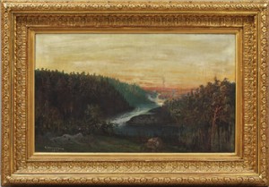 Trollhättefallen by Carl Gustaf WALLSTRÖM - auction artwork with signature