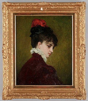 Porträtt Av Kvinna by Léon Joseph Florentin BONNAT