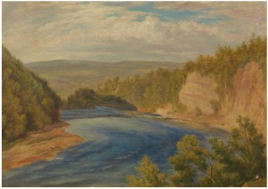 Below The Rapids, Hudson River by John Henry HILL