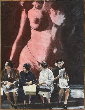 Damerna by Hasse HASSELGREN - auction artwork with signature