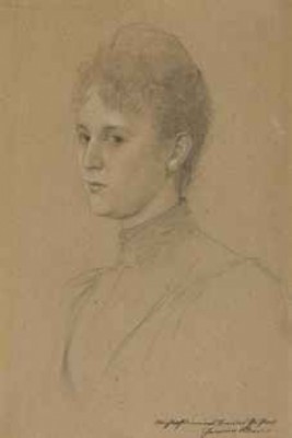 Studie Für Ein Porträit (frau Heymann?) by Gustav KLIMT