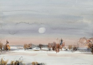 Winter Moon by Nandor MIKOLA