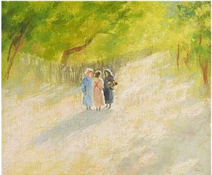 Samtal Mellan Tre Flickor by István SZÖNYI - auction artwork with signature