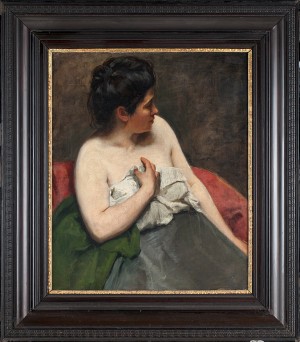 Poserande Kvinna by Ludwig RACH