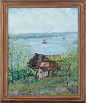 Villa Bergshyddan, Fåfängan by Wilhem KRISTENSEN - auction artwork with signature
