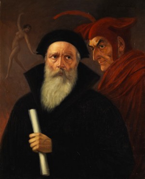 Faust Und Mephisto by Anton KAULBACH - auction artwork with signature