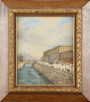 Stockholms Slott by Martin HOLM - auction artwork with signature