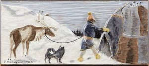 Samehantverk by V. SUNDQVIST - auction artwork with signature