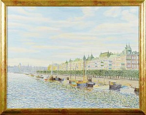 Strandvägen by Denes PERGER - auction artwork with signature