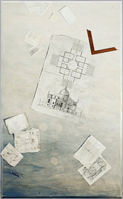 Collage Med Ritningar Samt Teckningar by Ola ROSLING - auction artwork with signature