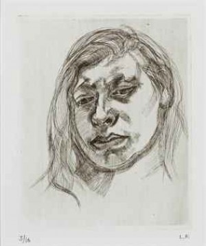 Head Of A Girl Ii (hartley 12; Figura 14) by Lucian FREUD