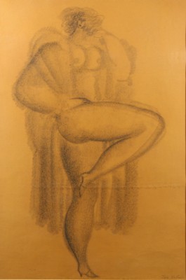 Posing Nude by Igor GALANIN - auction artwork with signature