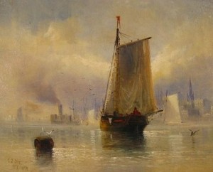 New York Harbor by Charles Temple DIX