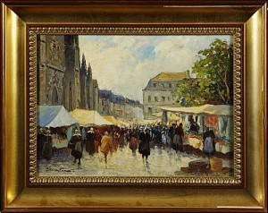 Folkvimmel by Eugène DEMESTER - auction artwork with signature