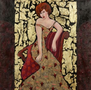 Portrait Of A Young Woman With Red Hair by Alexander KHOMSKY - auction artwork with signature