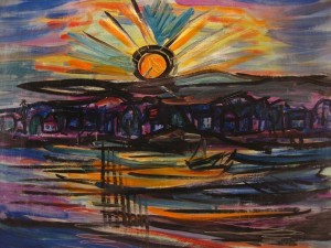 Sunset, Sag Harbor by Ben BENN