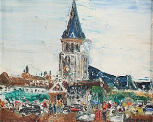 Motiv Från St Germain-des-prés by Lucien GENIN