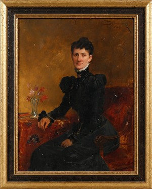 Damporträtt by François SCHOMMER - auction artwork with signature