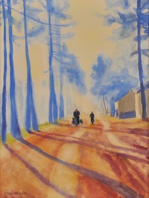 Country Lane by Fritz WINKLER