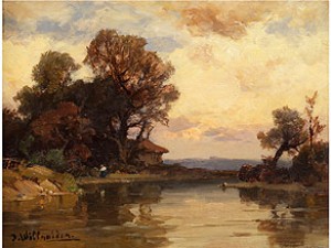 Baumlandschaft by Josef WILLROIDER - auction artwork with signature