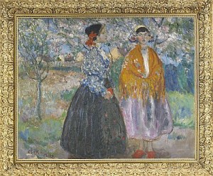 Kvinnor I Blomstrande Grönska by István CSOK