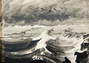 Skip På Opprørt Hav by Peder A. BALKE