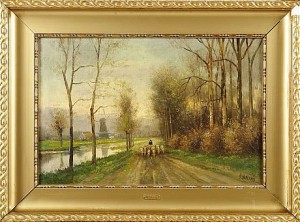 Pastoralt Landskap by H. HOFLAND - auction artwork with signature