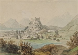 View Of Salzburg by Thomas Theodor ENDER - auction artwork with signature