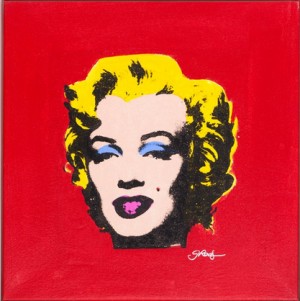 Warhol‘s Marilyn by Gail ROGERS - auction artwork with signature