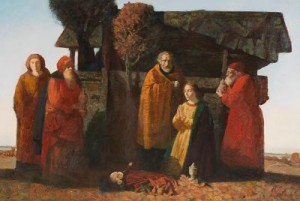 The Adoration by Mihail Victorovich MIHAILOVSKY