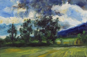 Landscape Of The Drautal by Karl STARK