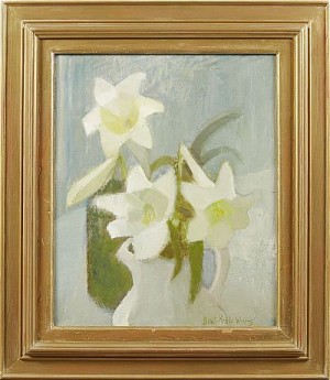 Vita Liljor by Birgit KRAFFT-WAESTERBERG - auction artwork with signature